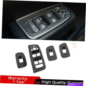 Dashboard Cover {{XC60 2018-2021J[{t@Co[ABSKXteBObNplgp For Volvo XC60 2018-2021 Carbon Fiber ABS Glass Window Lifting Lock Panel Trim