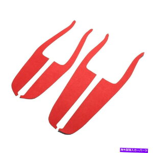 Dashboard Cover �e�X�����f��Y 2020-2021���b�h�X�G�[�h�E�B���h�E���t�g�p�l���X�C�b�`�J�o�[�g����I Fit For Tesla Model Y 2020-2021 Red Suede Window Lift Panel Switch Cover Trim I