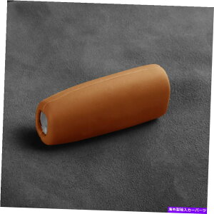 Dashboard Cover �u���E�����U�[�Z���g�����R���\�[���t�H�[�h�}�X�^���O�̃n���h�u���[�L�J�o�[�g����2015-2021 K Brown Leather Central Console Handbrake Cover Trim For Ford Mustang 2015-2021 K�y���s�A���i�z