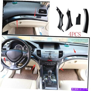 Dashboard Cover �J�[�{���t�@�C�o�[�Z���^�[�R���\�[���_�b�V���{�[�h�G�A�x���g�J�o�[Acura TSX 2009-14�̃g���� Carbon Fiber Center Console Dashboard Air Vent Cover Trim For Acura TSX 2009-14�y���s�A���i�z