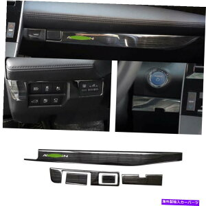 Dashboard Cover �_�b�V���{�[�h�R�s���b�g�X�g���b�v�J�o�[�g�����g���^�A�o����2019-2022�u���b�N�X�`�[�� Dashboard Co-Pilot Strip Cover Trim 5pcs For Toyota Avalon 2019-2022 Black Steel