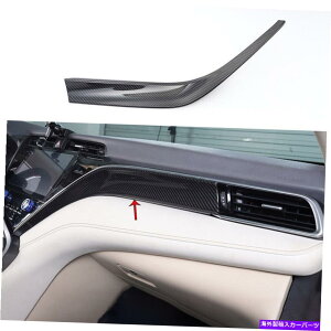 Dashboard Cover �J�[�{���t�@�C�o�[�_�b�V���{�[�h�R�p�C���b�g�p�l���J�o�[�g�����g���^�J����2018-2022��1PCS Carbon Fiber Dashboard Co-Pilot Panel Cover Trim 1pcs For Toyota Camry 2018-2022�y���s�A���i�z