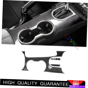 Dashboard Cover �t�H�[�h�}�X�^���O�p15-2022���A���J�[�{���t�@�C�o�[�M�A�V�t�g�E�H�[�^�[�J�b�v�p�l���J�o�[�g���� For Ford Mustang 15-2022 Real Carbon Fiber Gear Shift Water Cup Panel Cover Trim�y���s�A���i