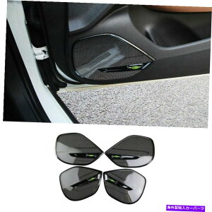 Dashboard Cover rCbN[K2017-2020̂߂̃ubN`^hAXs[J[x[t[Jo[g4PC Black Titanium Door Speaker Bezel Frame Cover Trim 4PC For Buick Regal 2017-2020