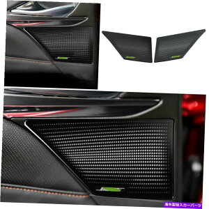 Dashboard Cover ̃hAguXs[J[t[Jo[LfbNCT4 20-2021p̍X`[ Inner Door Treble Speaker Frame Cover Trim Black Steel For Cadillac CT4 20-2021