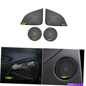 Dashboard Cover eXfY 2020-2021pubNX`[Ci[hAXs[J[t[Jo[g4PC Black Steel Inner Door Speaker Frame Cover Trim 4pc For Tesla Model Y 2020-2021