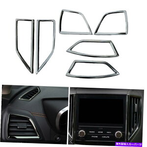 Dashboard Cover Subaru XV 2018-2020CeAGAAEgbgxgJo[gubNX`[6pcsɓKĂ܂ Fit For Subaru XV 2018-2020 Interior Air Outlet Vent Cover Trim Black Steel 6PCS