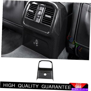 Dashboard Cover �|���V�F�}�J��2019-2021�J�[�{���t�@�C�o�[���A�G�A�A�E�g���b�g�x���g�p�l���J�o�[�g�����p For Porsche Macan 2019-2021 Carbon Fiber Rear Air Outlet Vent Panel Cover Trim�y���s�A���i�z