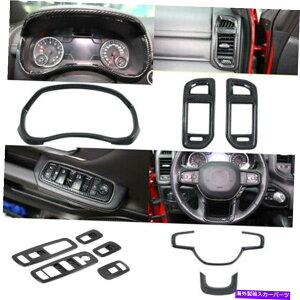 Dashboard Cover 10PCCeAJo[_bWRAM 1500 2019-2021p̃gLbgANZT[ 10pc Interior Decoration Cover Trim Kit Accessories For Dodge Ram 1500 2019-2021