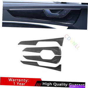 Dashboard Cover AEfBA6 A7 2019-2022 ABSJ[{t@Co[hAplJo[g4PCSɓKĂ܂ Fit For Audi A6 A7 2019-2022 ABS Carbon Fiber Inner Door Panel Cover Trim 4PCS