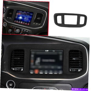 Dashboard Cover _bW`[W[2015-2022ubNXG[hCi[irQ[VGPSXN[Jo[g For Dodge Charger 2015-2022 Black Suede Inner Navigation GPS Screen Cover Trim