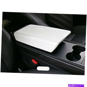 Dashboard Cover �e�X�����f��3 Y 2017-2021�z���C�gABS�Z���g�����R���\�[���A�[�����X�g�{�b�N�X�J�o�[Z For Tesla Model 3 Y 2017-2021 White ABS Central Console Armrest Box Cover Z�y���s�A���i�z