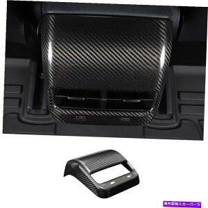 Dashboard Cover Tesla Model 3 17-2022�����J�[�{���t�@�C�o�[���A�G�A�A�E�g���b�g�x���g�J�o�[�g�����ɓK���Ă��܂� Fit For Tesla Model 3 17-2022 Real Carbon Fiber Rear Air Outlet Vent Cover Trim�y���s�A���i�z