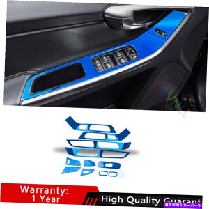 Dashboard Cover {{XC60 2010-2017u[`^KXteBObNplgɓK܂ Fit For Volvo XC60 2010-2017 Blue Titanium Glass Window Lifting Lock Panel Trim