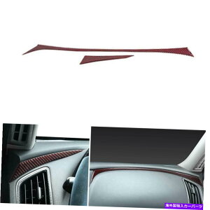 Dashboard Cover bhJ[{t@Co[RpCbg_bV{[hXgbvJo[CtBjeBQ50 Q60 14-21̂߂̃g Red Carbon Fiber Co-Pilot Dashboard Strip Cover Trim For Infiniti Q50 Q60 14-21