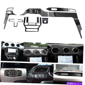 Dashboard Cover 30pcs�J�[�{���t�@�C�o�[�C���e���A�_�b�V���{�[�h�t���Z�b�g�J�o�[�t�H�[�h�}�X�^���O15-19�ɓK���Ă��܂� 30Pcs Carbon Fiber Interior Dashboard Full Set Cover Fit For Ford Mustang 15-19�y���s�A��