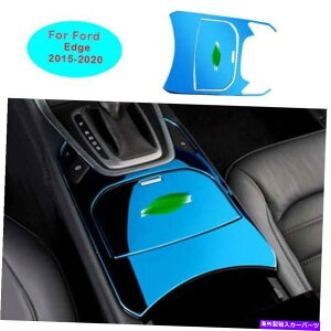 Dashboard Cover �t�H�[�h�G�b�W2015-18�u���[�`�^���~�h���R���\�[���E�H�[�^�[�J�b�v�t���[���J�o�[�g����2x For Ford Edge 2015-18 Blue Titanium Middle Console Water Cup Frame Cover Trim 2X�y���s�A���i�z