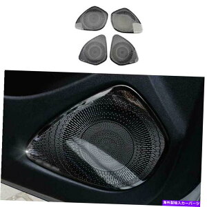 Dashboard Cover �V�{���[�}���u2016-2021�u���b�N�X�`�[���C���i�[�h�A�X�s�[�J�[�t���[���J�o�[�g�����p For Chevrolet Malibu 2016-2021 Black Steel Inner Door Speaker Frame Cover Trim