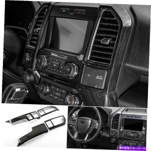 Dashboard Cover tH[hF150 F-150 2015-20ubNEbhOC~hGAAEgbgxgJo[gG For Ford F150 F-150 2015-20 Black Wood Grain Middle Air Outlet Vent Cover Trim G