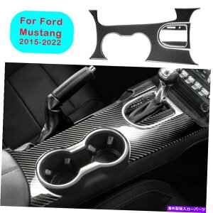 Dashboard Cover �t�H�[�h�}�X�^���O2015-2021���A���J�[�{���t�@�C�o�[�R���\�[���M�A�V�t�g�t���[���J�o�[1PCS For Ford Mustang 2015-2021 Real Carbon Fiber Console Gear Shift Frame Cover 1pcs�y���s�A���i�z