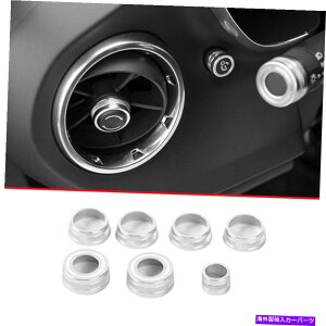 Dashboard Cover Vo[A~jER\[LRGAAEgbgVFu[J}p̃xgmuJo[16-2022 Silver Aluminum Console L&R Air Outlet Vent Knob Cover For Chevry Camaro 16-2022