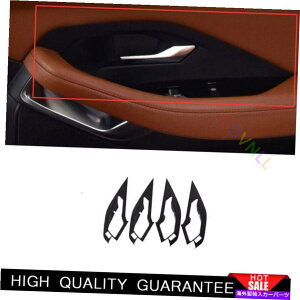 Dashboard Cover Jaguar E-Pace 2018-2020�J�[�{���t�@�C�o�[�v���X�`�b�N�����h�A�n���h���t���[���g����4* For Jaguar E-PACE 2018-2020 Carbon Fiber Plastic Inner Door Handle Frame Trim 4*�y���s�A���i�z