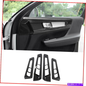 Dashboard Cover �{���{XC40 2018-2020�J�[�{���t�@�C�o�[�I�[�g�C���e���A�h�A�n���h���J�o�[�g����4PCS For Volvo XC40 2018-2020 carbon fiber auto Interior door handle cover trim 4pcs