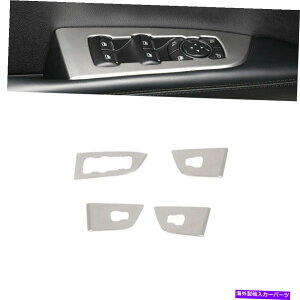 Dashboard Cover �����J�[���m�[�`���X2019-2021�V���o�[�X�`�[���E�B���h�E���t�g�p�l���X�C�b�`�J�o�[�g�����p For Lincoln Nautilus 2019-2021 Silver Steel Window Lift Panel Switch Cover Trim�y���s�A���i�z