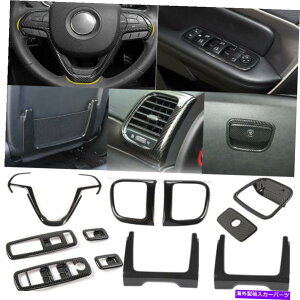 Dashboard Cover 11x�C���i�[�����p�l���J�o�[�W�[�v�O�����h�`�F���L�[�p�̃g�����x�[���L�b�g14-20�J�[�{�� 11x Inner Decor Panel Cover Trim Bezel Kit for Jeep Grand Cherokee 14-20 Carbon�y���s�A���i�z