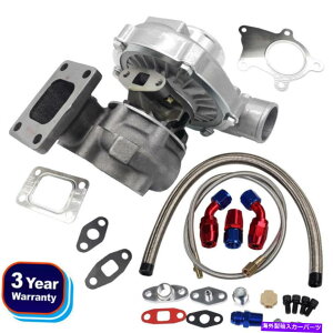 Turbo Charger T04E T3/T4 A/R.57 73g400+HPXe[WIII^[{[d+ICtB[h+rLbg T04E T3/T4 A/R.57 73 TRIM 400+HP STAGE III TURBO CHARGER+OIL FEED+DRAIN LINE KIT