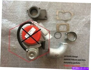 Turbo Charger �V����HE211W�J�~���YISDE4 4.5�^�[�{�t�����W3978390+�I�p�C�v4898587+�K�X�P�b�g NEW HE211W Cummins ISDe4 4.5 Turbo flange 3978390+Elbow pipe 4898587+Gaskets�y���s�A���i�z