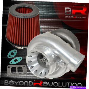 Turbo Charger T70 T3 .70 A/RT[W^[{`[W[ʃGAtB^[J[{t@Co[bh T70 T3 .70 A/R Surge Turbo Turbocharger High Flow Air Filter Carbon Fiber Red