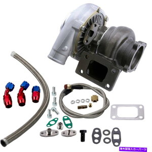 Turbo Charger GT3076R GT3037 T3 FLANGE 500HPjo[T^[{[d+ICC^[CLbg Gt3076r Gt3037 T3 Flange 500hp Universal Turbo Charger+oil In & Return Line Kits