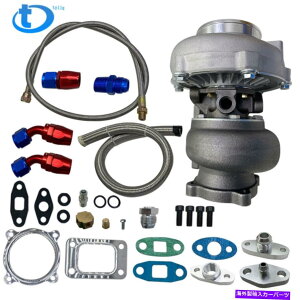 Turbo Charger jo[T^[{[dƃICC^[CGT3076R GT3037 T3 FLANGE 500HP Universal Turbo Charger & Oil In & Return Line GT3076R GT3037 T3 Flange 500HP