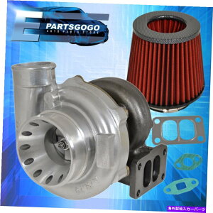 Turbo Charger T70ICp^[{[dT[WT3 +ʃGAtB^[J[{t@Co[bh T70 Oil Cooled Turbo Charger Surge T3 + High Flow Air Filter Carbon Fiber Red