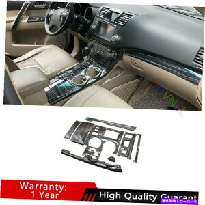 Dashboard Cover �g���^2008-2013�n�C�����_�[�E�b�h�u���b�N�Z���g�����R���\�[���M�A�V�t�g�J�o�[�g���� For Toyota 2008-2013 Highlander Wood Black Central Console Gear Shift Cover Trim�y���s�A���i�z