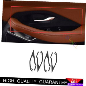 Dashboard Cover Jaguar E-Pace 2018-2020�J�[�{���t�@�C�o�[�r�[�o�[�����h�A�n���h���t���[���g�����ɓK���Ă��܂� Fit For Jaguar E-PACE 2018-2020 Carbon Fiber Vinyl Inner Door Handle Frame Trim