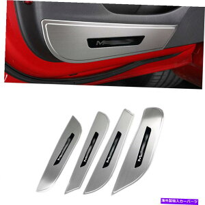 Dashboard Cover �e�X�����f��3 2017-2022�V���o�[�X�`�[���C���i�[�h�A�A���`�L�b�N�p�l���J�o�[�g���� For Tesla Model 3 2017-2022 Silver Steel Inner Door Anti-Kick Panel Cover Trim�y���s�A���i�z