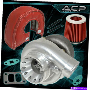 Turbo Charger T70^[{[dfAT[W|[gAbvO[hT3 HIt[GAtB^[q[gV[hbh T70 Turbo Charger Dual Surge Port Upgrade T3 Hi Flow Air Filter Heat Shield Red
