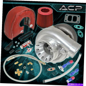 Turbo Charger T3 T70^[{[dGAtB^[q[gV[hICCLbgu[XgRg[[bh T3 T70 Turbo Charger Air Filter Heat Shield Oil Line Kit Boost Controller Red
