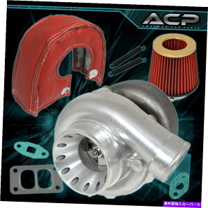 Turbo Charger T70�^�[�{�[�d��f���A���T�[�W�|�[�g�A�b�v�O���[�hT3 +�G�A�t�B���^�[ +�q�[�g�V�[���h�S�[���h���b�h T70 Turbo Charger Dual Surge Port Upgrade T3 + Air Filter + Heat Shield Gold Red