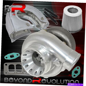 Turbo Charger T70 T3 .70 A/RT[W^[{`[W[ʃGAtB^[q[gV[hVo[ T70 T3 .70 A/R Surge Turbo Turbocharger High Flow Air Filter Heat Shield Silver