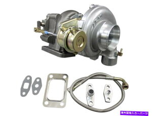 Turbo Charger CXRACING T3 .48 AR 8PSI^[{[d2.5 "VBAND .60 ARRvbT[+ICCLbg CXRacing T3 .48 AR 8PSI Turbo Charger 2.5" Vband .60 AR Compressor+Oil Line kit