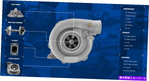 Turbo Charger CxRacingZ~bNfA{[xAOT04B T3 0.63 A/R^[{[d350HP CXRacing Ceramic Dual Ball Bearing T04B T3 0.63 A/R Turbo Charger 350HP