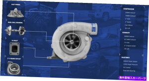 Turbo Charger CxRacingfAZ~bN{[xAOT4 GT35 0.58 A/R^[{[d60mmzC[ CXRacing Dual Ceramic Ball Bearing T4 GT35 0.58 A/R Turbo Charger 60mm Wheel