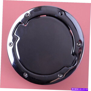 Fuel Gas Tank クロムガスキャップカバー燃料タンクドアカバージープラングラーJK 2007-2017に適しています Chrome Gas Cap Cover Fuel Tank Door Cover Fit For Jeep Wrangler JK 2007-2017