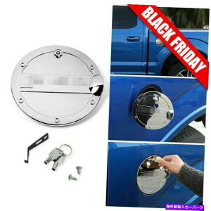 Fuel Gas Tank 1*�N�����K�X�h�A�J�o�[�R���^���N�I�C���L���b�v +�t�H�[�hF-150 F150 15-20�p���b�N�g���� 1*Chrome Gas Door Cover Fuel Tank Oil Cap + Lock Trim For Ford F-150 F150 15-20