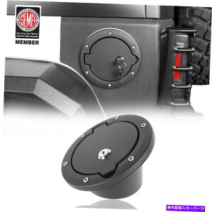 Fuel Gas Tank W[vO[JK 2007-2018p̃bNƃL[LbvJo[gtubNRK\^N Black Fuel Gas Tank w/ Lock & Key Cap Cover Trim For Jeep Wrangler JK 2007-2018
