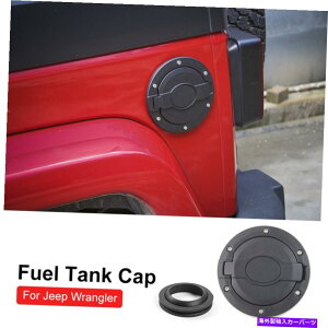 Fuel Gas Tank W[vO[JKUnlimited 07-17p̃K\^NLbvRtB[hAJo[ 1pcs Gas Tank Cap Fuel Filler Door Cover for Jeep Wrangler JK & Unlimited 07-17