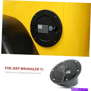 Fuel Gas Tank W[vO[TJ 1997-2006̃A~jEhARtB[^NKXJo[bNbN Aluminum Car Door Fuel Filler Tank Gas Cover Lock For Jeep Wrangler TJ 1997-2006
